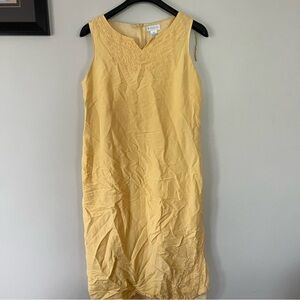 Worthington Elegant Yellow Sleeveless Dress Size 14M